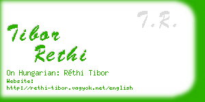 tibor rethi business card